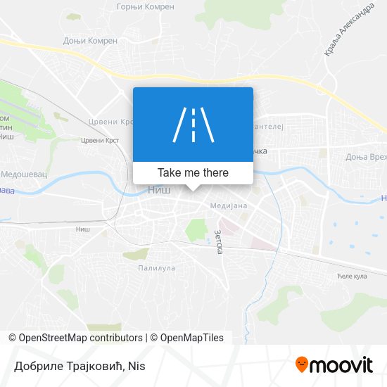 Добриле Трајковић map