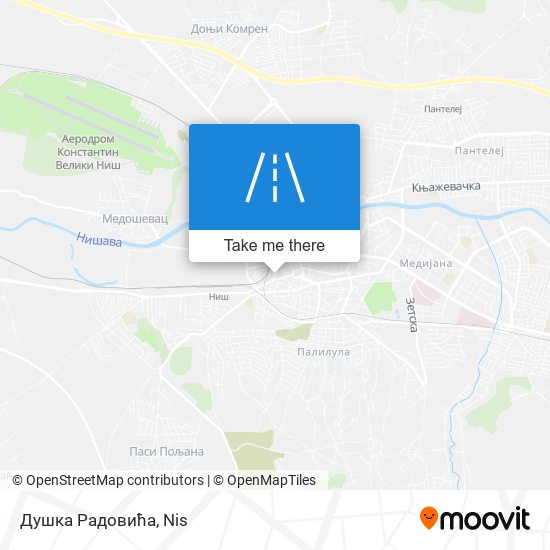 Душка Радовића map