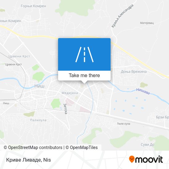 Криве Ливаде map