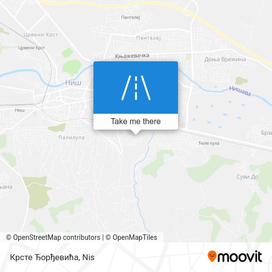Крсте Ђорђевића map