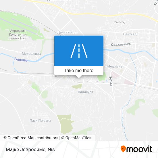 Мајке Јевросиме map