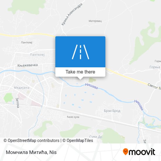 Момчила Митића map