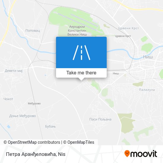 Петра Аранђеловића map