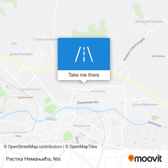 Растка Немањића map