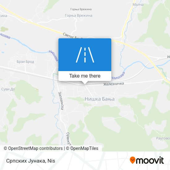 Српских Јунака map