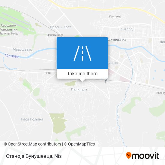 Станоја Бунушевца map