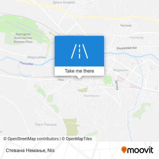 Стевана Немање map
