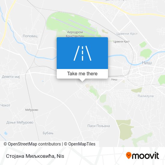 Стојана Миљковића map