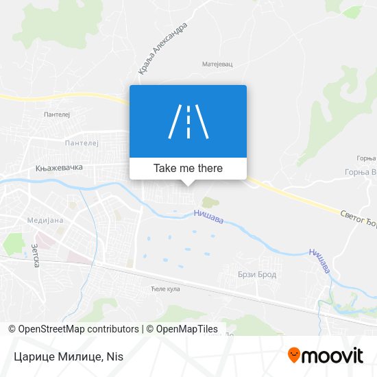 Царице Милице map