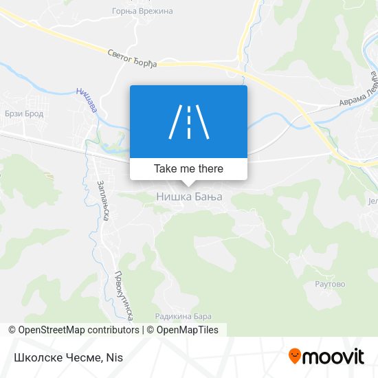 Школске Чесме map