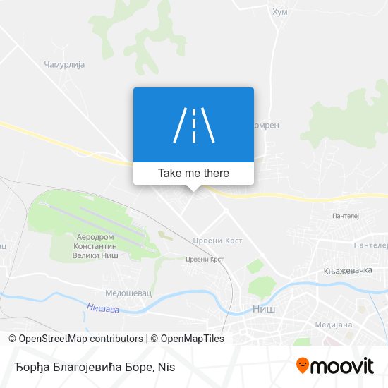 Ђорђа Благојевића Боре map