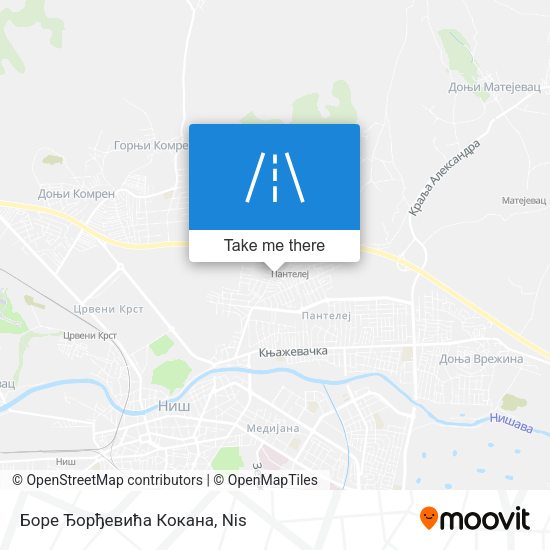 Боре Ђорђевића Кокана map