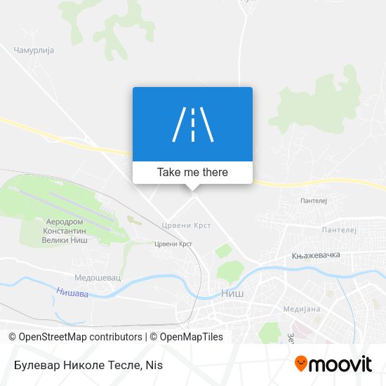 Булевар Николе Тесле map