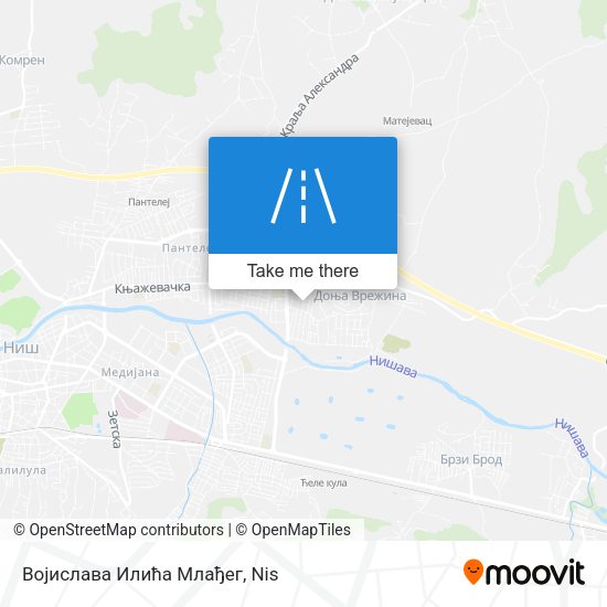 Војислава Илића Млађег map