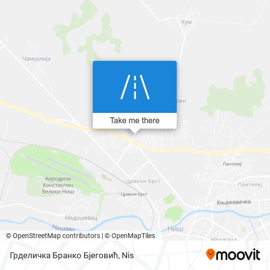 Грделичка Бранко Бјеговић map