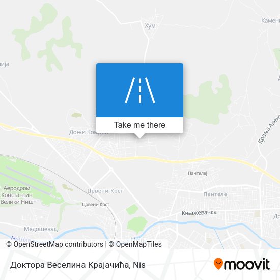 Доктора Веселина Крајачића map