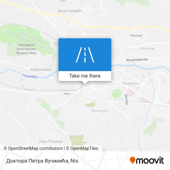 Доктора Петра Вучинића map