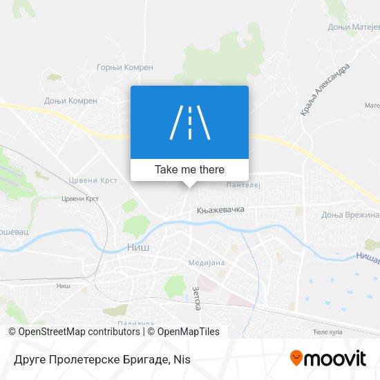 Друге Пролетерске Бригаде map