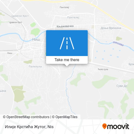 Илије Крстића Жутог map