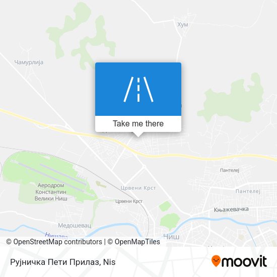 Рујничка Пети Прилаз map