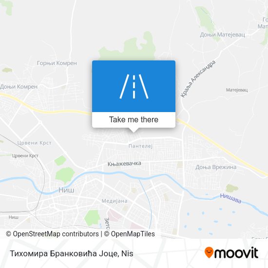 Тихомира Бранковића Јоце map