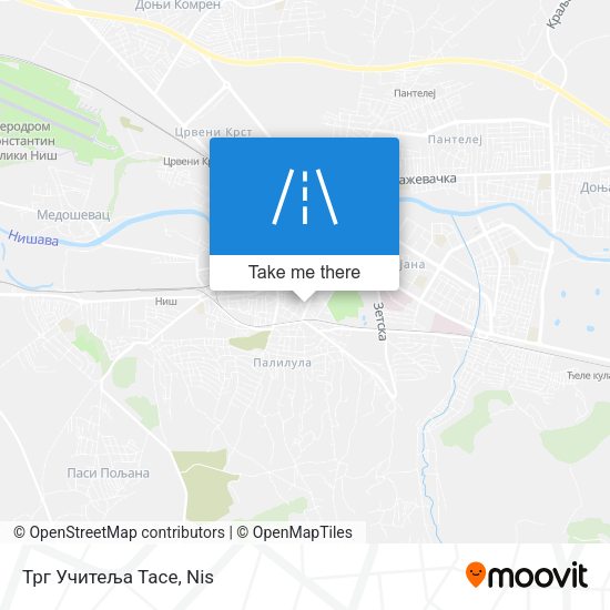 Трг Учитеља Тасе map