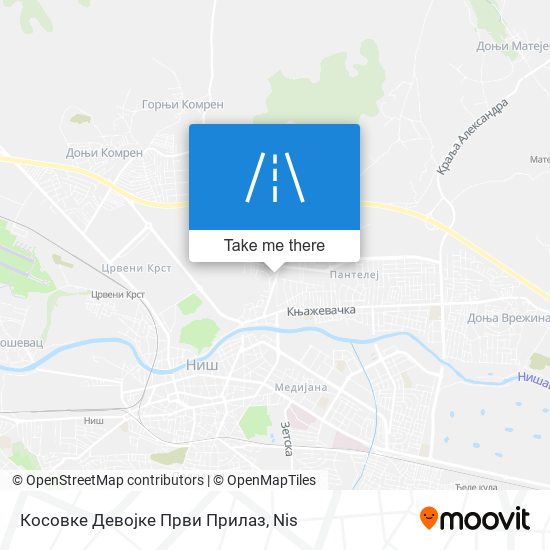 Косовке Девојке Први Прилаз map