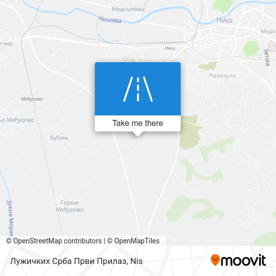 Лужичких Срба Први Прилаз map