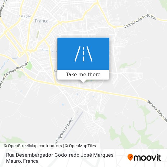 Mapa Rua Desembargador Godofredo José Marquês Mauro