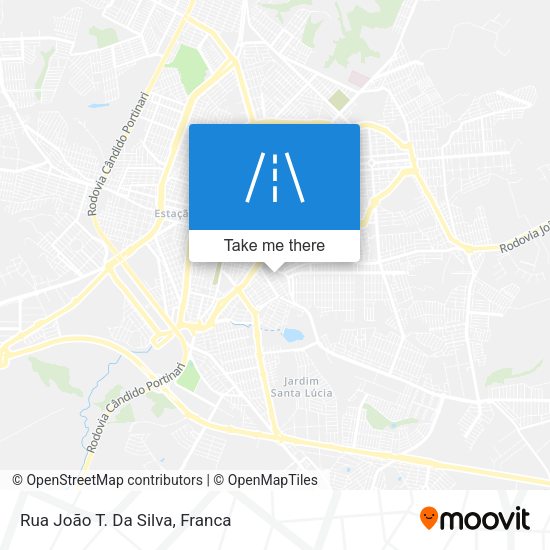 Rua João T. Da Silva map