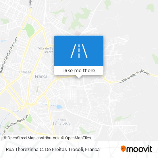 Mapa Rua Therezinha C. De Freitas Trocoli