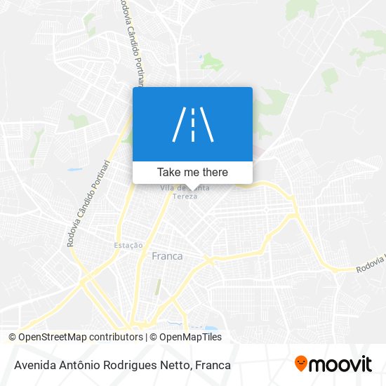 Mapa Avenida Antônio Rodrigues Netto
