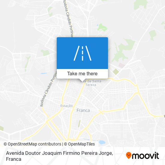 Mapa Avenida Doutor Joaquim Firmino Pereira Jorge