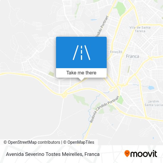 Avenida Severino Tostes Meirelles map