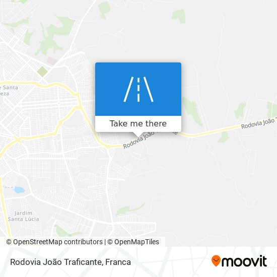 Rodovia João Traficante map