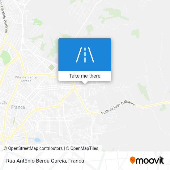 Rua Antônio Berdu Garcia map
