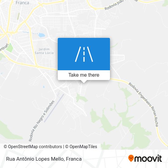 Rua Antônio Lopes Mello map