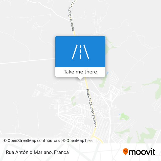 Mapa Rua Antônio Mariano