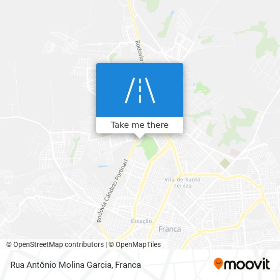 Mapa Rua Antônio Molina Garcia