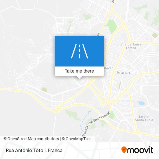 Rua Antônio Tótoli map