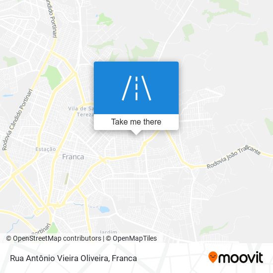 Rua Antônio Vieira Oliveira map