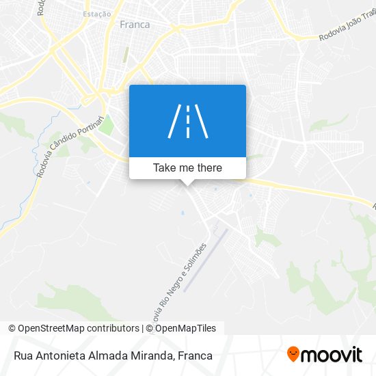 Mapa Rua Antonieta Almada Miranda