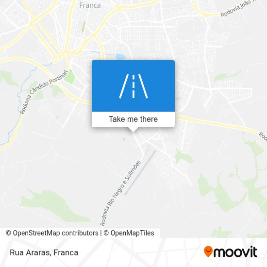 Rua Araras map
