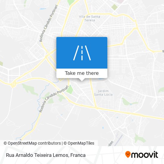 Mapa Rua Arnaldo Teixeira Lemos