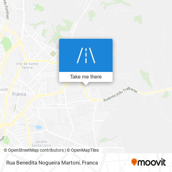 Rua Benedita Nogueira Martoni map