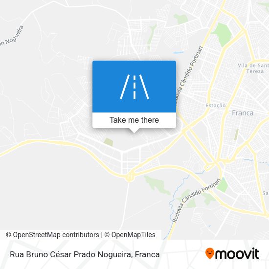 Rua Bruno César Prado Nogueira map