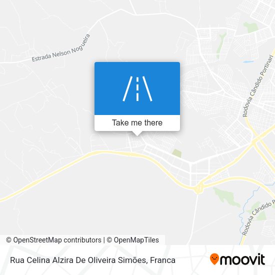 Rua Celina Alzira De Oliveira Simões map