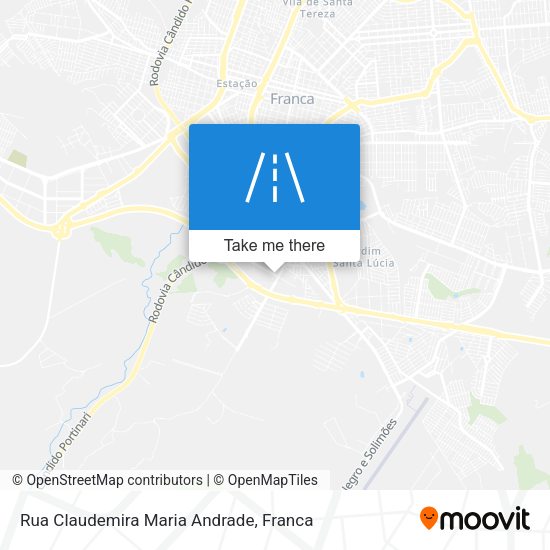Rua Claudemira Maria Andrade map