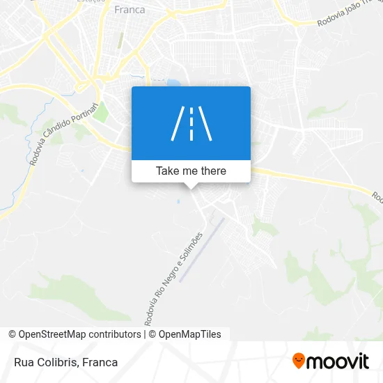 Rua Colibris map