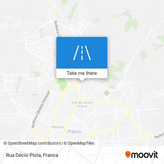 Mapa Rua Décio Piola